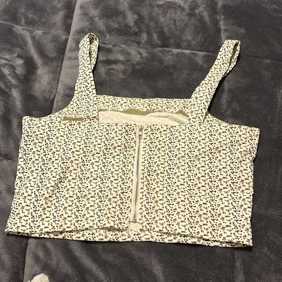 Altard State Crop Top Flower Print - Picture 3 of 3